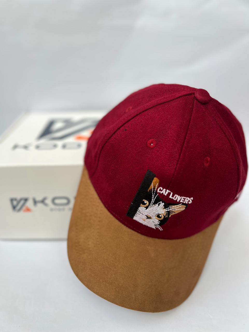 WhatsApp Image 2025-10-08 at 11.12.42_091288bc Cat Lovers Series (Dark Maroon & Camel Brown) - Image 1